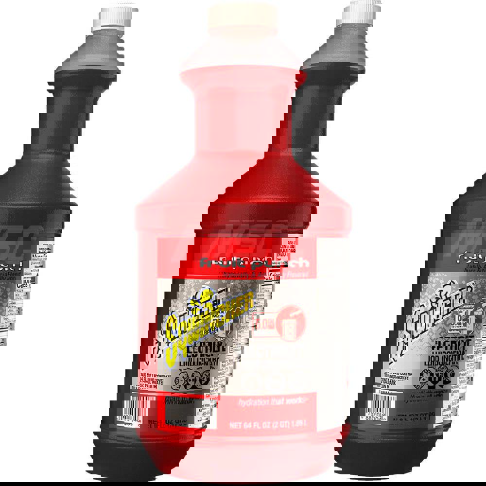 Liquid Concentrate Electrolyte Drink, Fruit Punch, 64oz Bottles, 6/carton